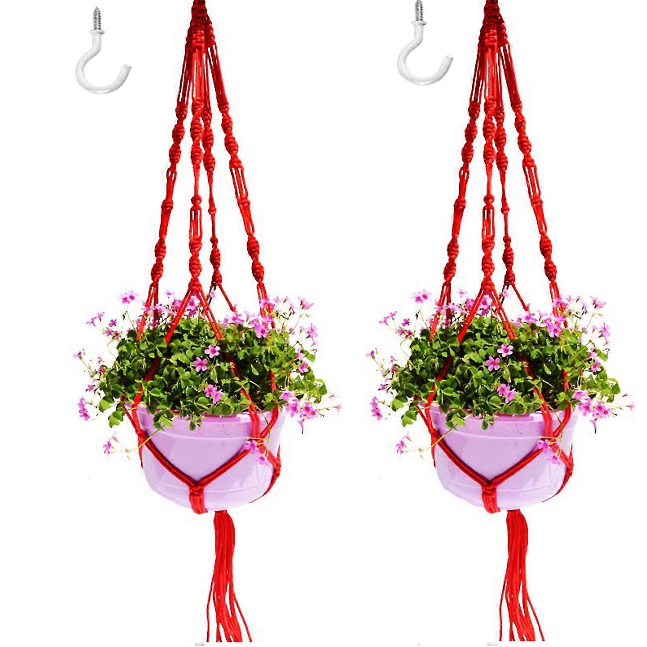 Bohemian Plant Hanger Hanging Macaron Planter Hanger 2Pack