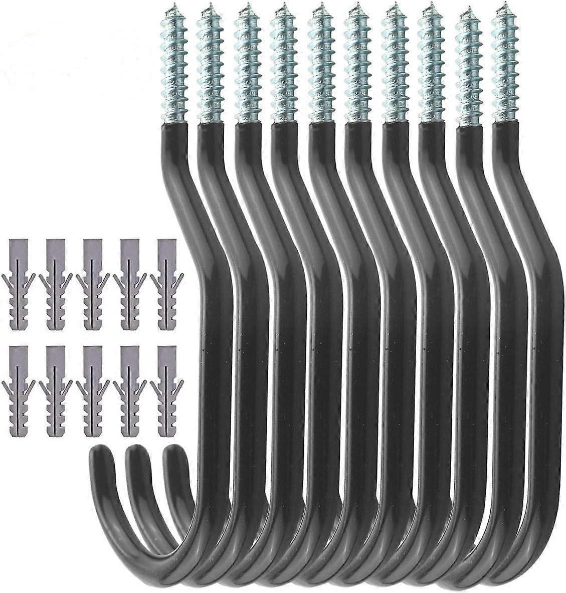 Maximize Space with Pack of 10 Bicycle Hooks for Wall and Ceiling Mount - Organize Your Bike Collection with Heavy Duty, Easy to Install Hangers