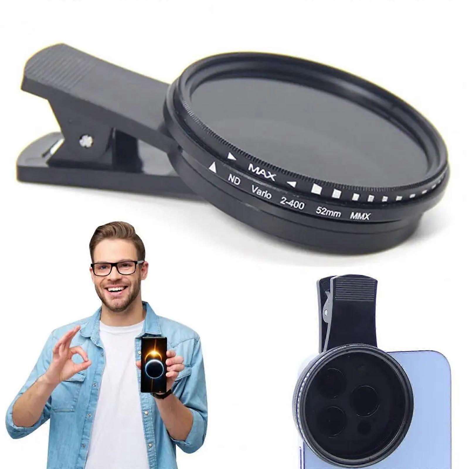 Universal Solar Eclipse Smartphone Lens With Clip, Solar Filter For Smartphone