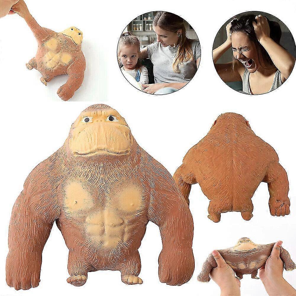 Monk E Drop Falling Gorilla Monkey Ape Stretchy Squishy Antistress Squeeze Toy