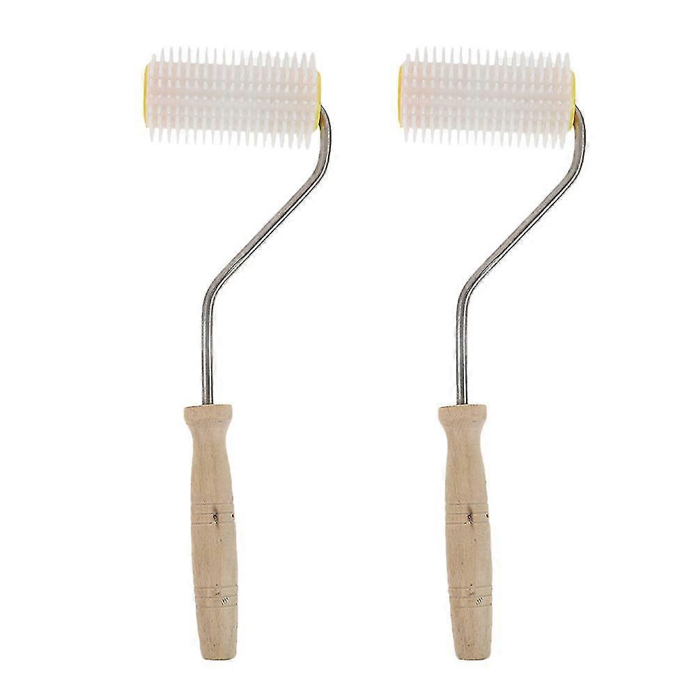 2Pcs Honey Extractor Bee Hive Tool Reusable Hive Tool Bee Feeding Tool Roller Honey Extractor