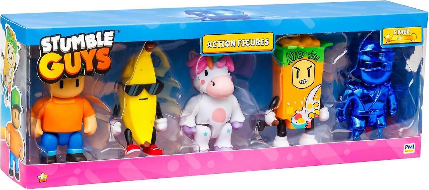 Stumble Guys - 4.5Inch Action Figures 5 Pack Kids Toy