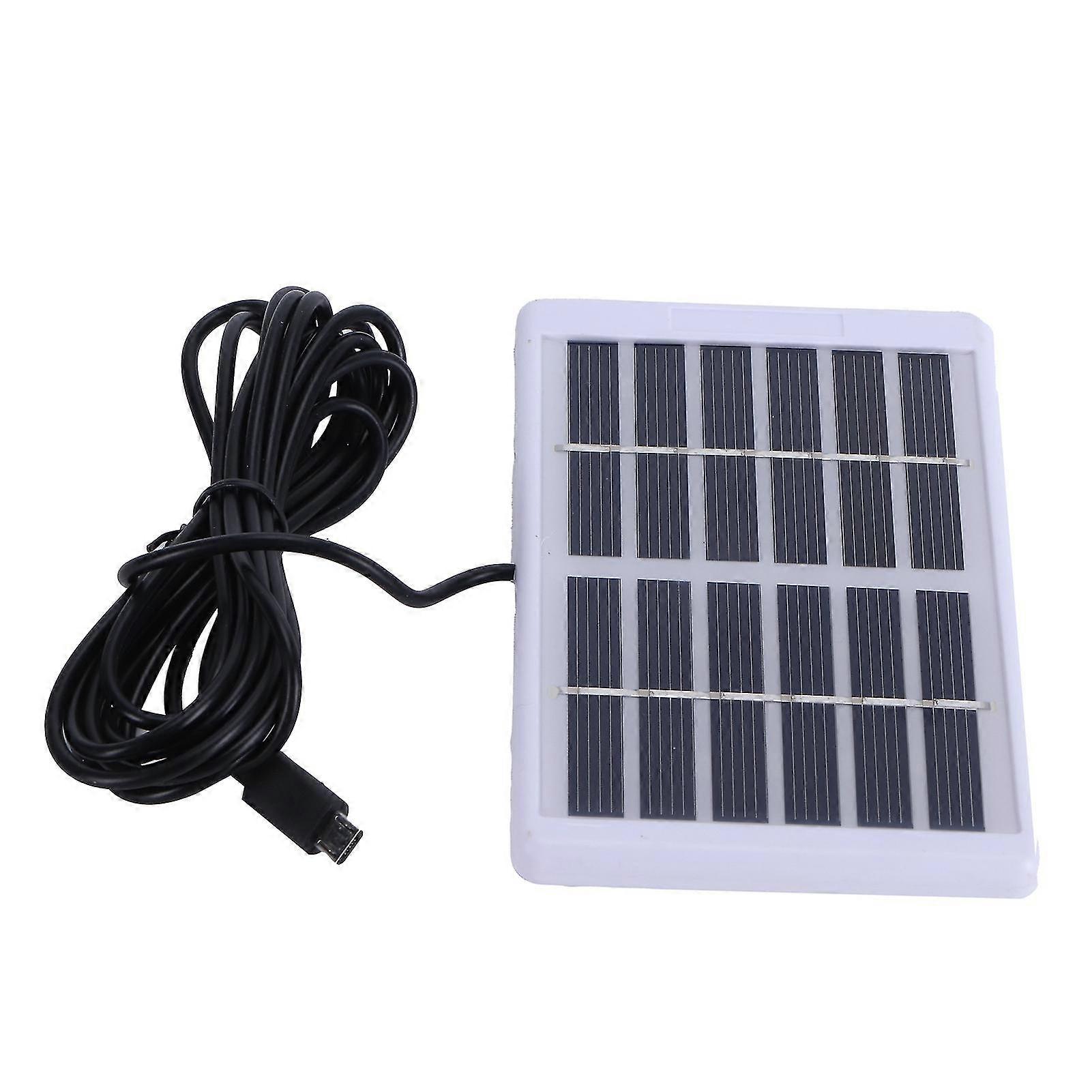 6V 1.2W Polycrystalline Silicon Solar Panel with Micro USB Port