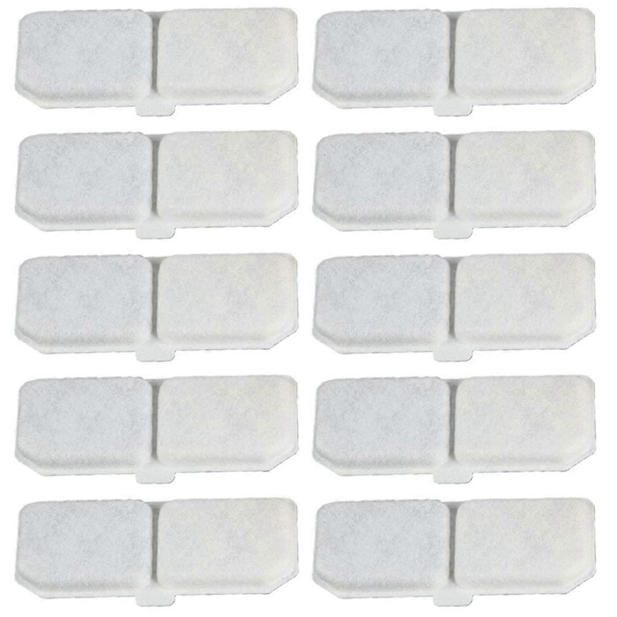 10PCS Cat Water Fountain Filter Pet Water Fountain Replacement Filter Elements Water Dispenser Acti