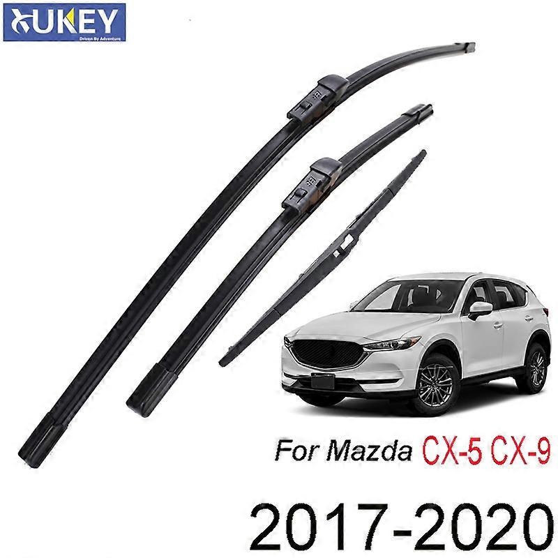 Front Rear Windscreen Wiper Kit Set For Mazda CX-5 CX-9 CX5 CX9 MK2 2020 2019 2018 2017
