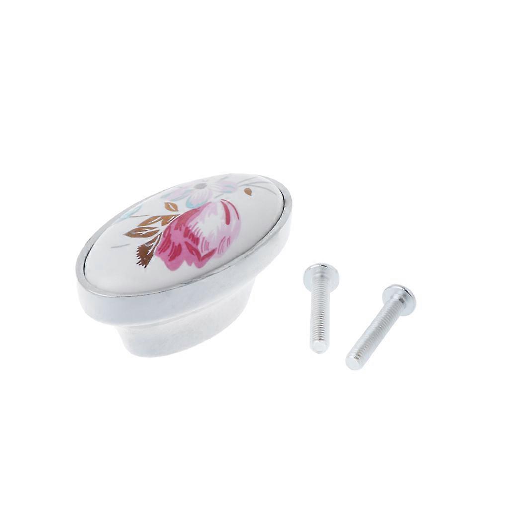 Vintage Flower Cupboard Kitchen Cabinet Handles Knobs Furniture Hardware