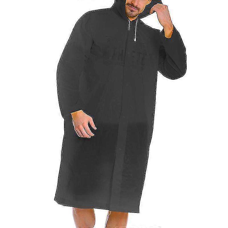 Erwachsene Eva Wasserdichte Regenmantel Wiederverwendbare Regenjacke Kapuzenponcho