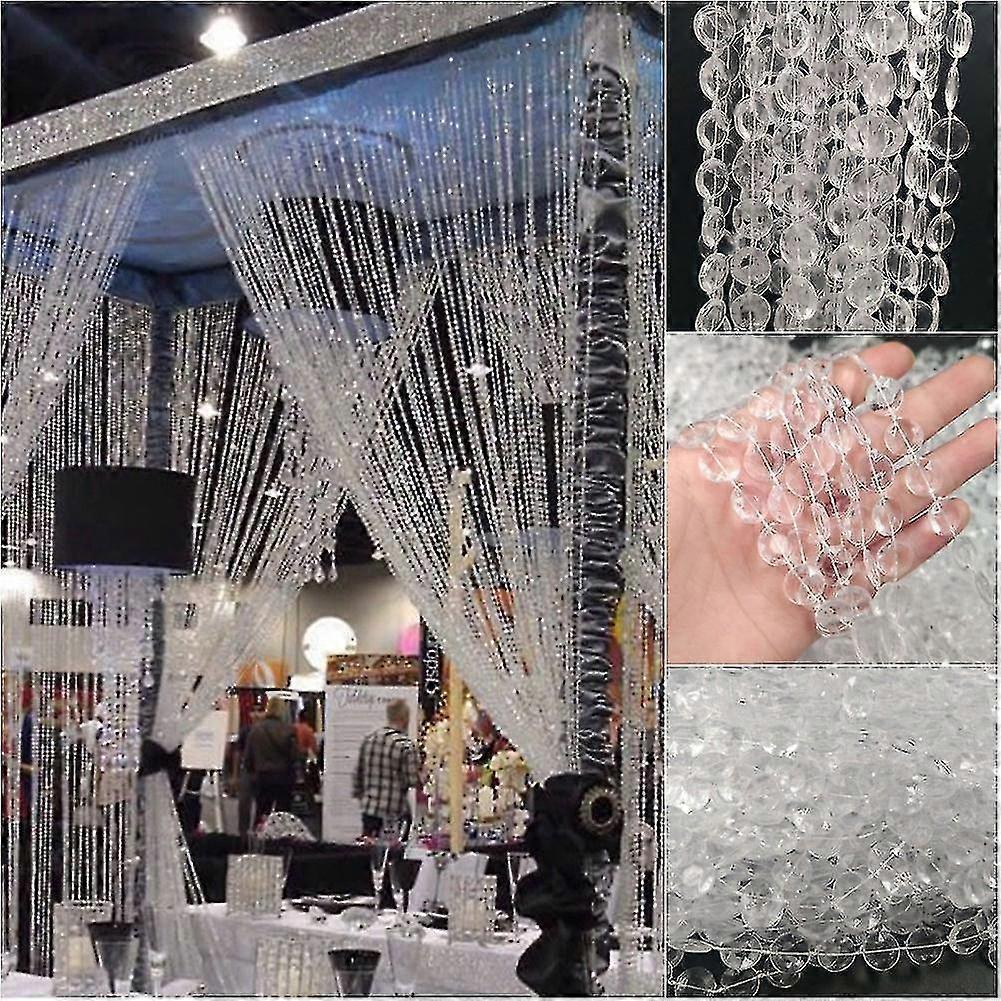10m Diamond String Crystal Curtain Wedding Decoration Accessories