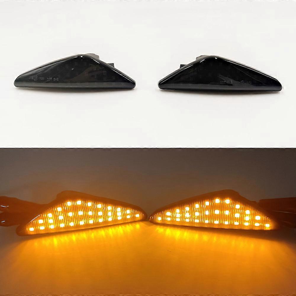 Car Flashing 1 Set Smoke Dynamic Flowing LED Side Marker Signal Light For BMW X5 E70 X6 E71 E72 X3 F25 Sequential Blinker Lamp