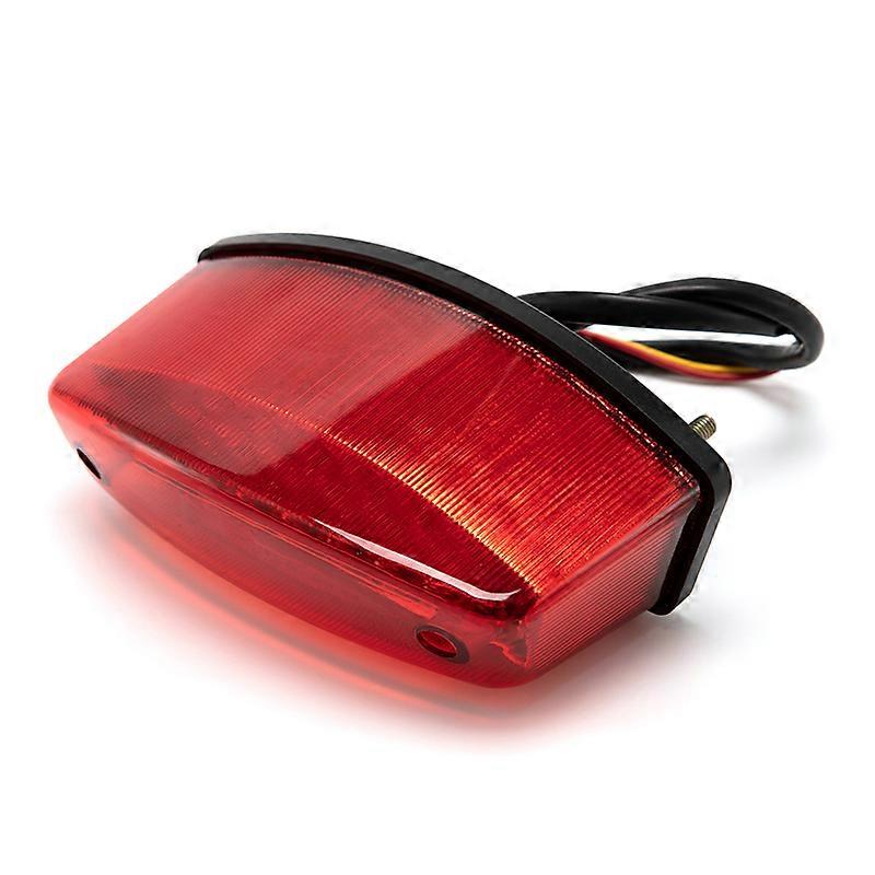 1pcs Motorcycle Modified Tail Light Electric Vehicle Rear Taillight LED Brake Warning Light Fender Small License Plate LightMotor Vehicle Lighting
