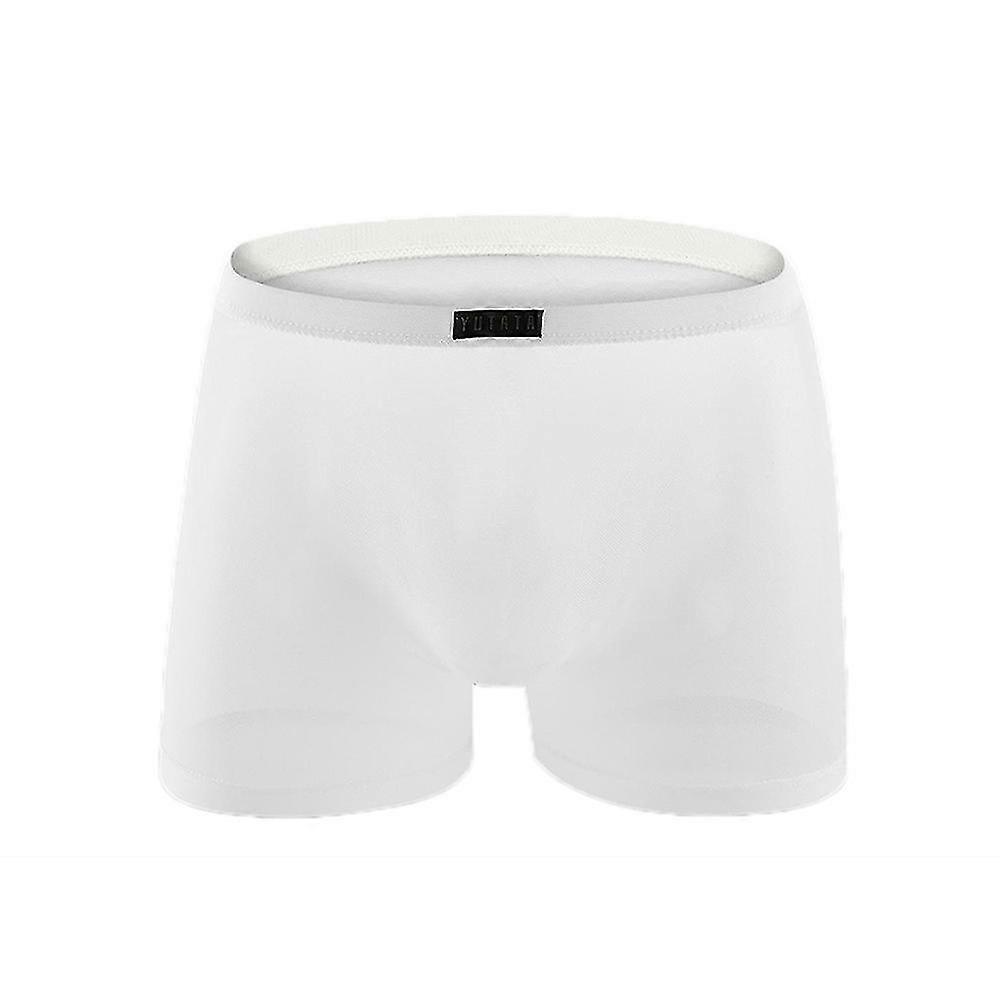 Men Boxer Brief Breaable Mesh Underwear Bulge Pouch Underpants