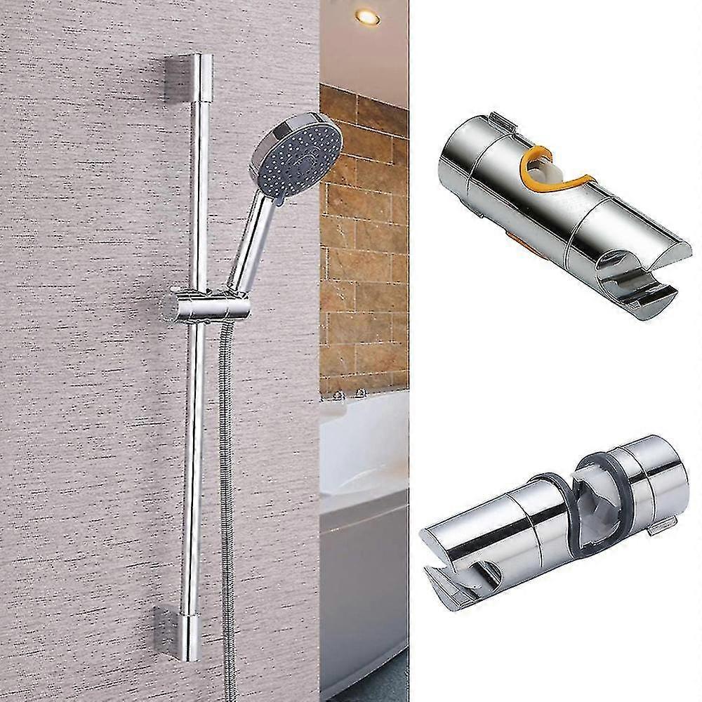 Shower Head Riser Rail Clamp Bracket Holder 22-25mm Adjustable Bathroom