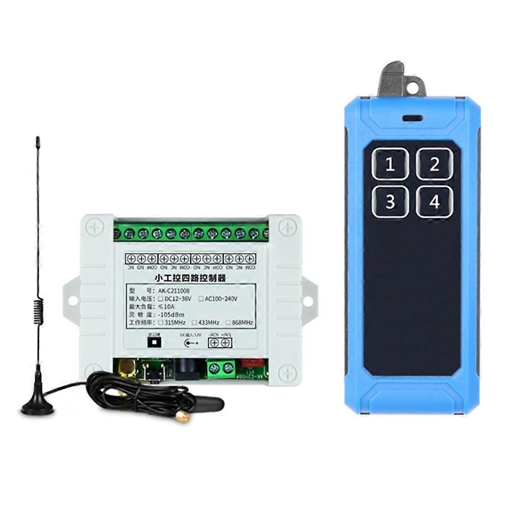 Wireless Remote Control Switch DC 85V-260V 4CH Relay Receiver Module 4 Channel