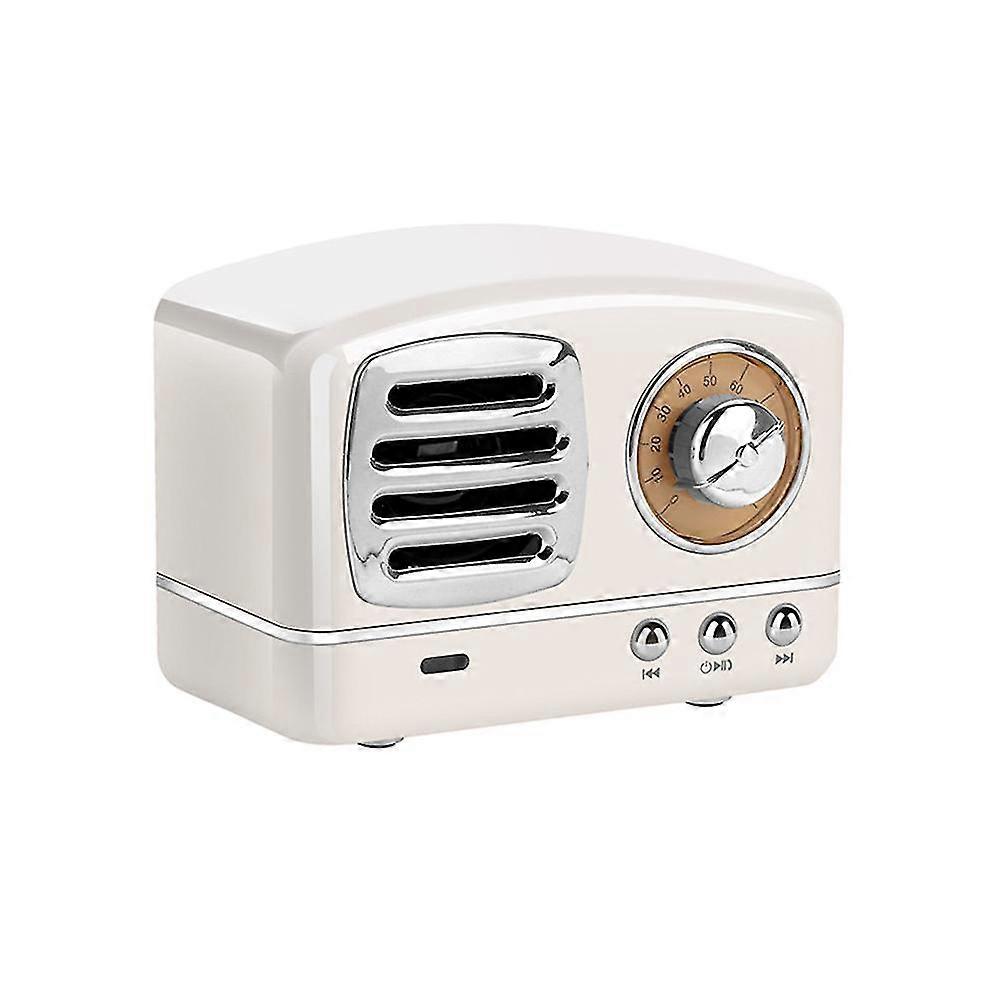 Creative Retro Multifunction  Speaker Radio Subwoofer Small Size Speaker (black)