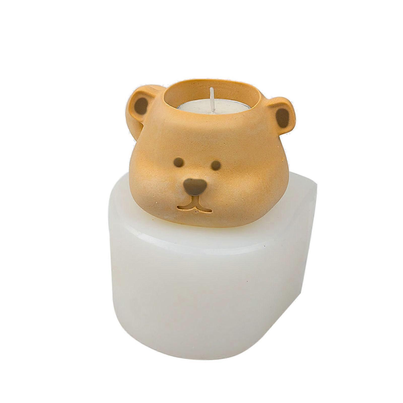 Plaster Candlestick Epoxy Resin Casting Molds Silicone Candle Holders Moulds