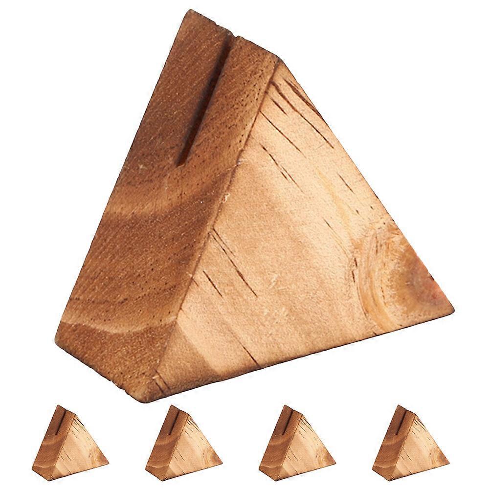 5stk træ visitkort stativer træ postkort baser navn kort display stativer træ baser