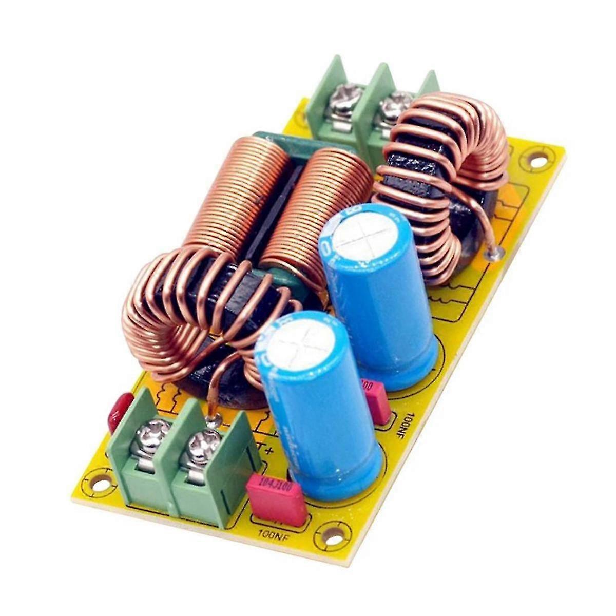 20a Dc Lc Filter Emi Electromagnetic Interference Filter Emc Fcc High Frequency Power Filtering For 12v 24v 48v Car