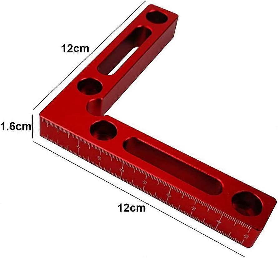 Wotendy 2-Pack 90 Degree Positioning Squares – 4.7” X 4.7” Aluminum Alloy Right Angle Clamps For Woodworking, Cabinets, Picture Frames, Drawers, And Box Assembly