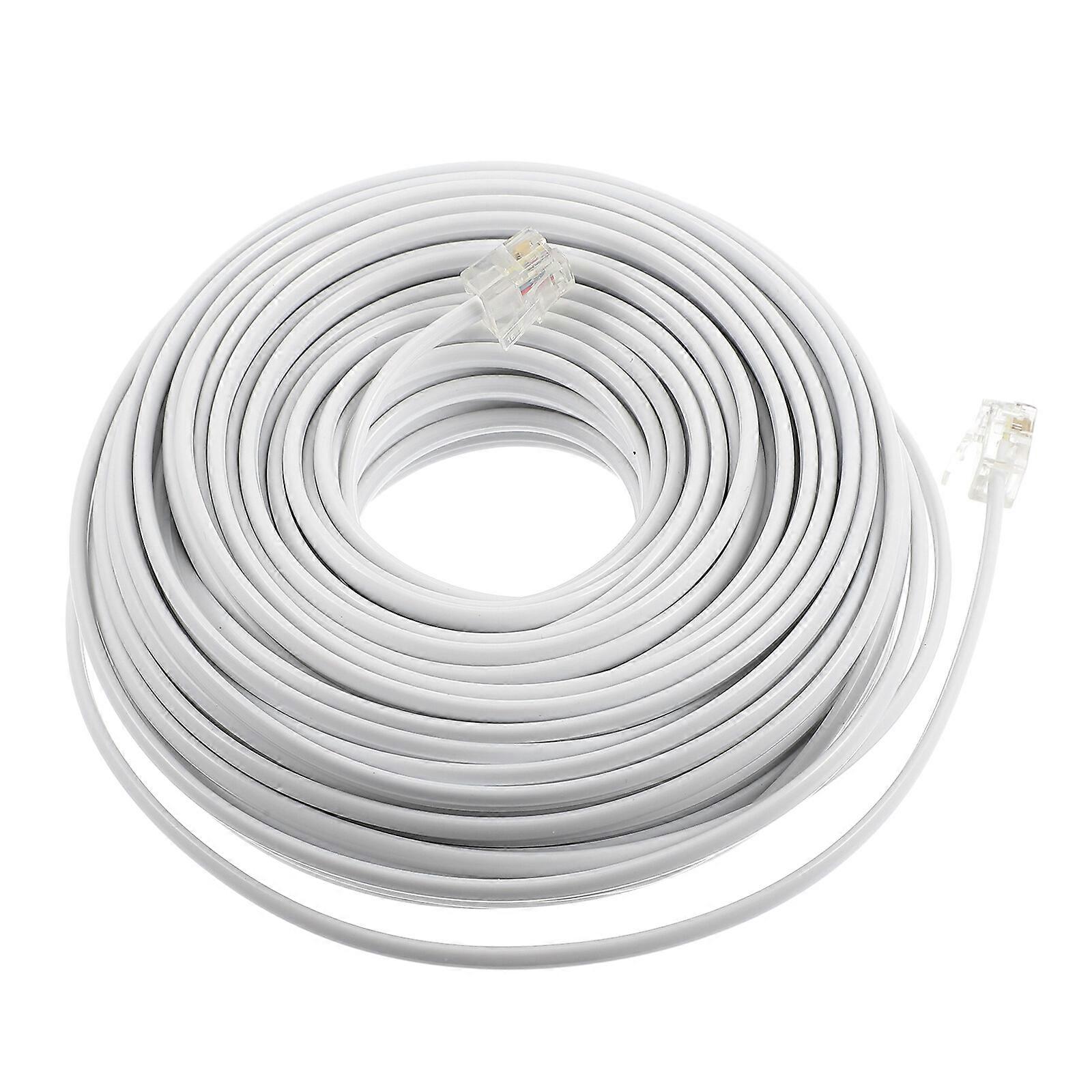 Cable Extender Cable Telephone Telephone Extension Cord 4- Core Landline Cable Phone Landline Cord Telephone Connecting Line