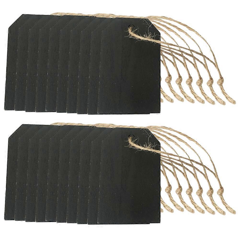 20pcs Hanging Blank Wooden Label Small Pendant Blank Hanging Tags Blank Price Tags