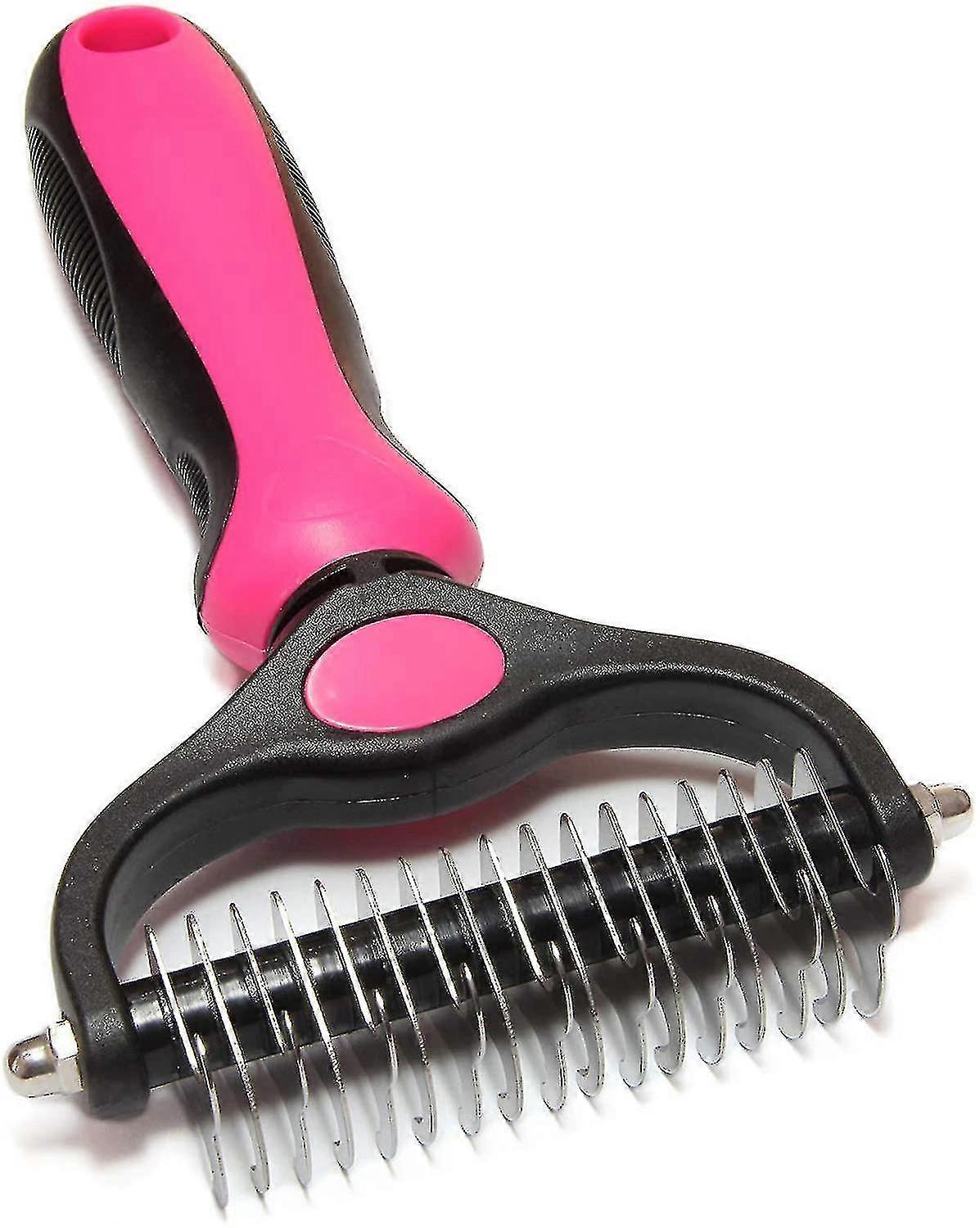 Evcil Hayvan Bakım Fırçası-Çift Taraflı Dökülme Ve Sökme Astar Tırmık