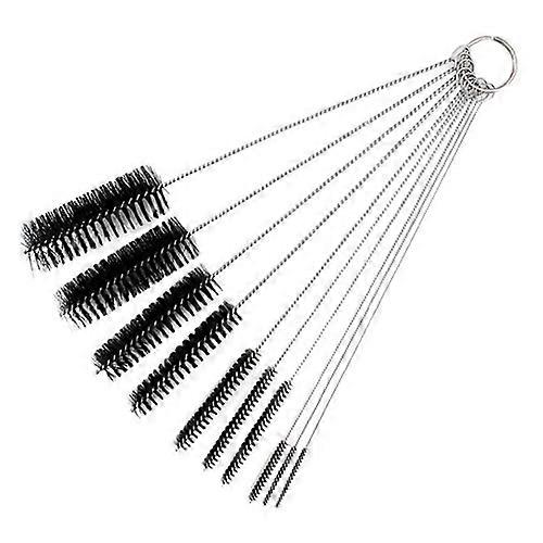 10 Pieces Multifunctional Nylon Stainless Steel Durable Brushes Set Useful Tool