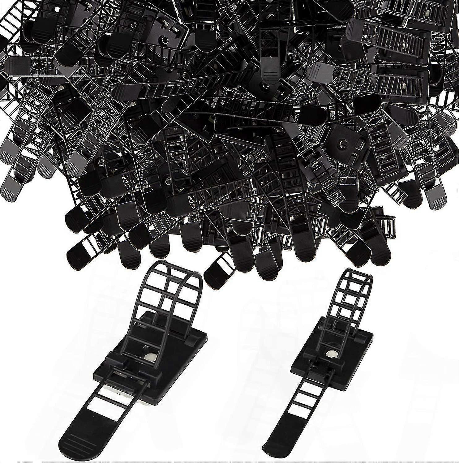 100 Pieces Cable Ties Self Adhesive Adjustable Cable Holders 2 Size Cable Wall