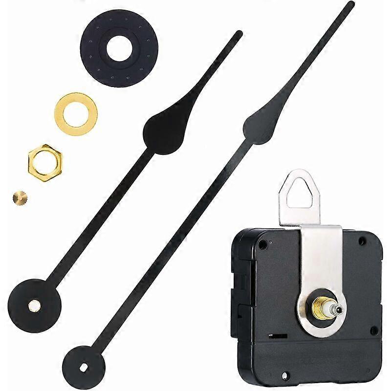 High Torque Clock Movement Replacement Mechanism with Clock Hands to Fit Dials up to 56 cm/ 22 Inches in Diameter