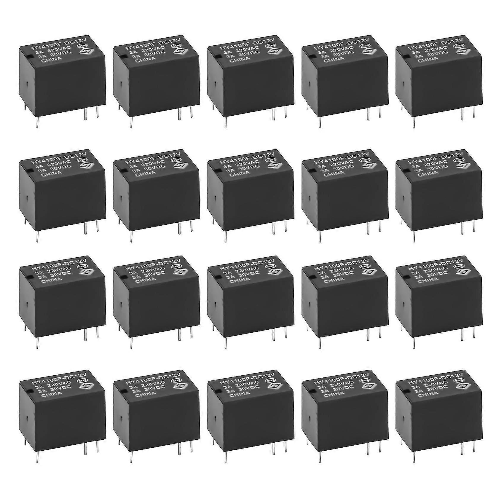 20 Pcs Mini Electronic Relay Dc 12v