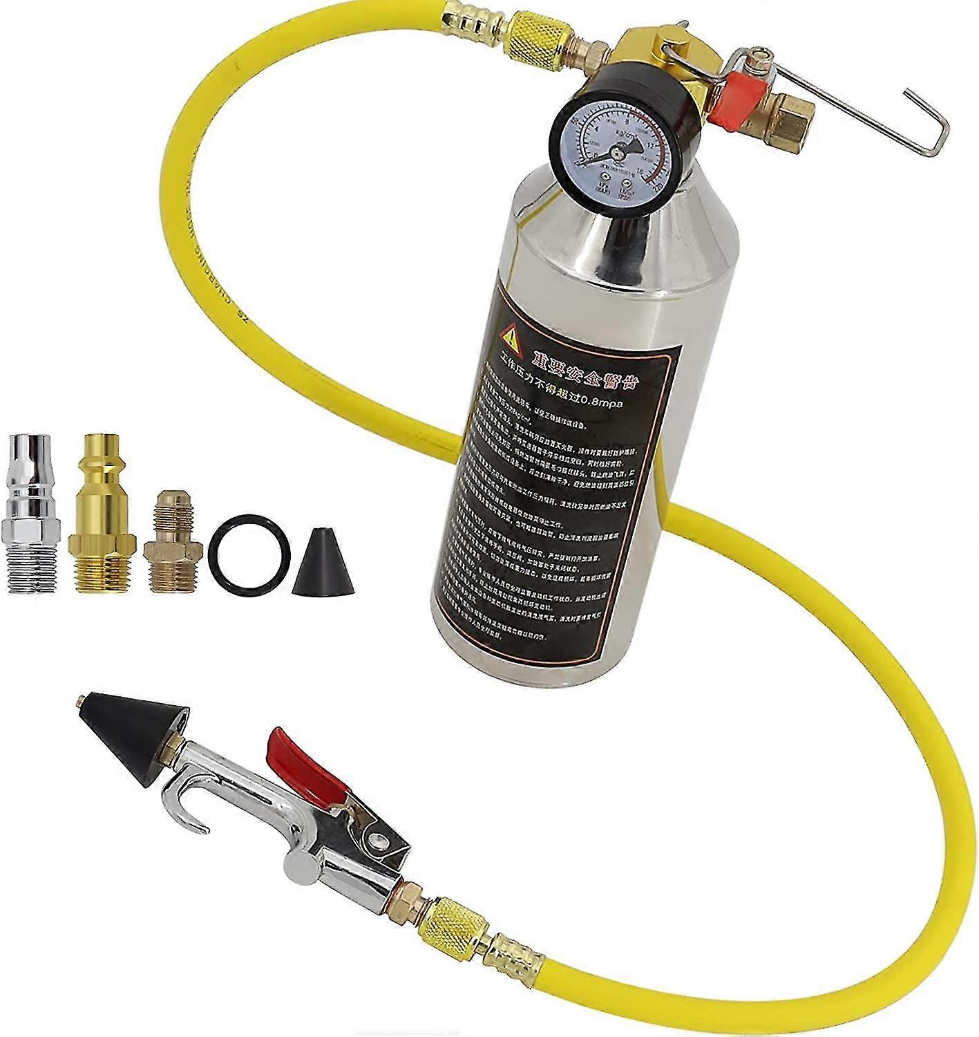 Ac Flushing Kit, A/c Air Conditioning System Flushing Tank Gun Kit, Cleaning Tool Kit Applicable To R134a R12 R22 R410a R404a A A/c System, Automobile