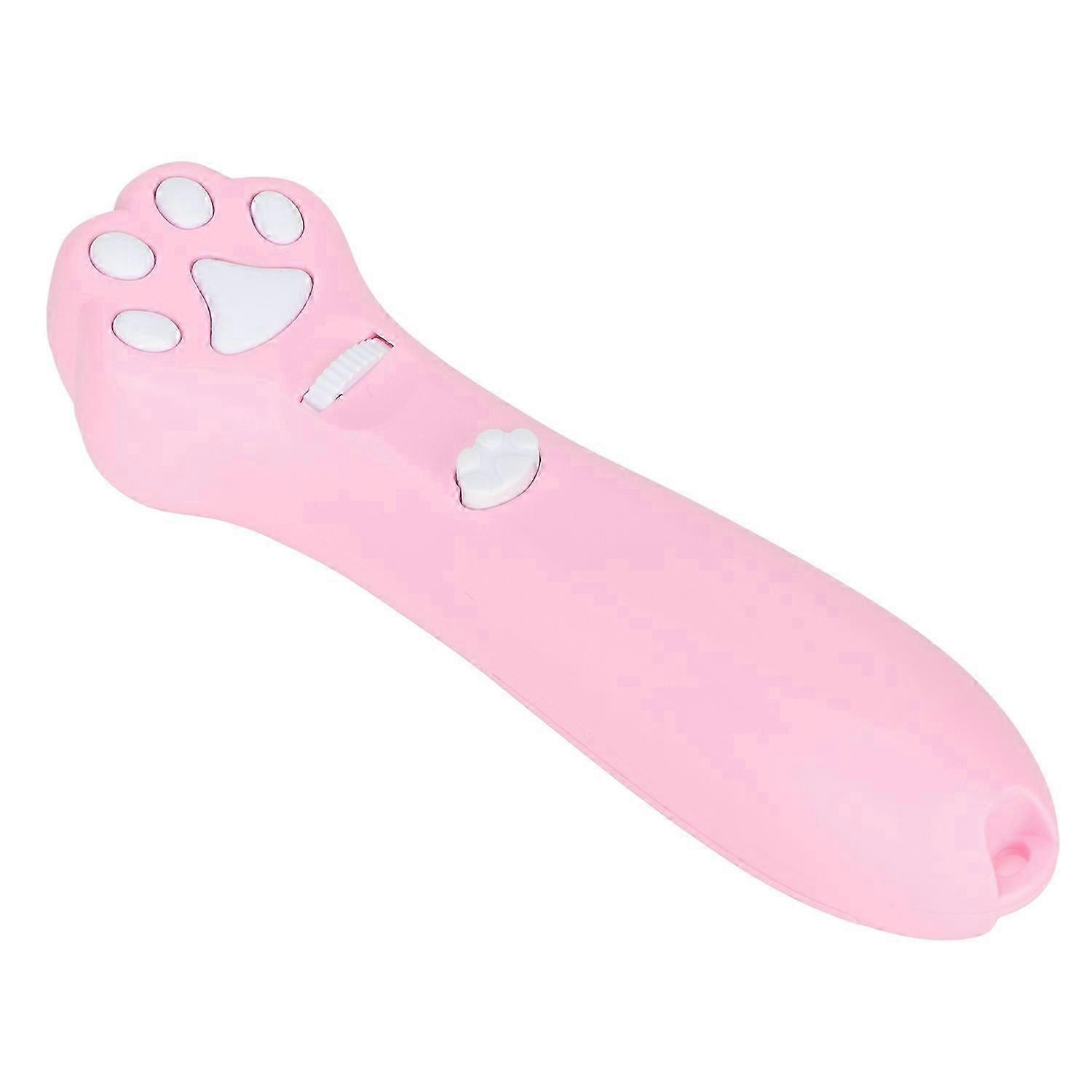 Interactive Cat Toy Teaser Wand Cat Paw Pattern Battery Powered Detachable Red Laser Funny Cat Stick