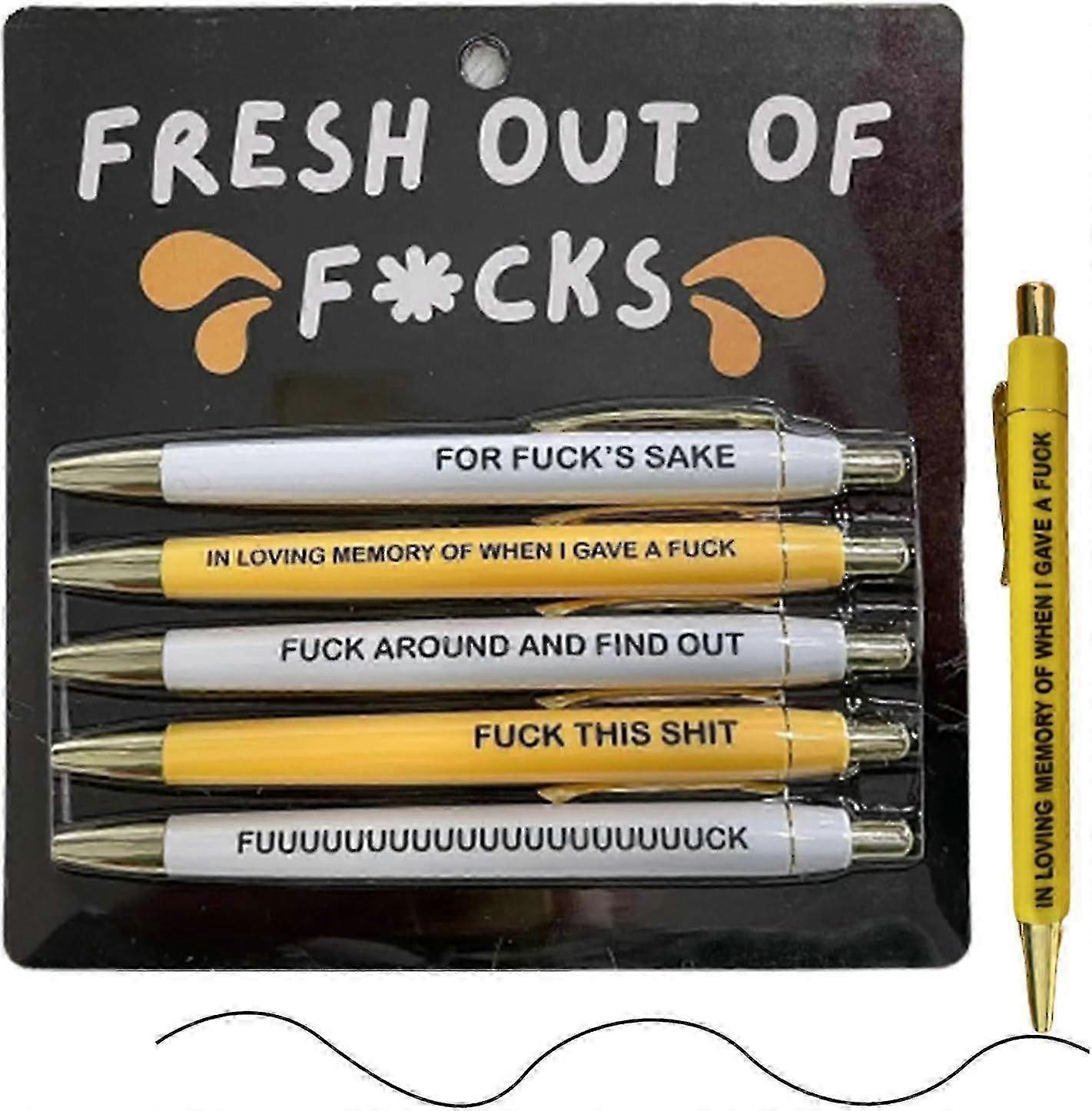 Motivational Badass Pen Set -aqwg