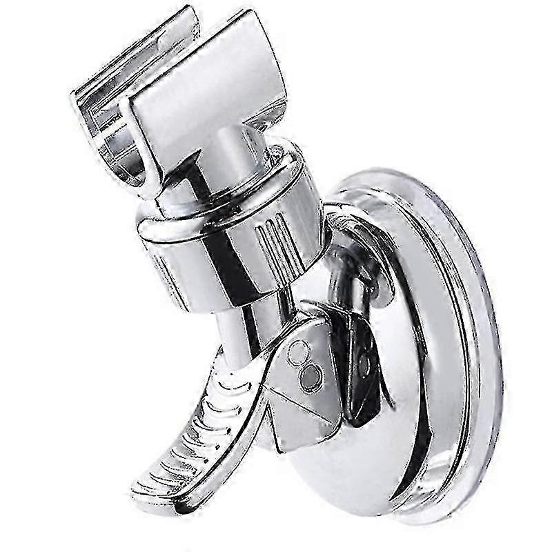 Adjustable Shower Holder Suction Cup With Strong Suction For Universal Shower Head, Chrome - jjS