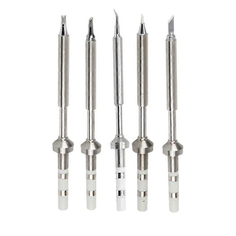5PCS Soldering Iron Tips,TS100 Series Rapid Heating Replacement Tip for Pinecil TS100 TS101 Soldering Iron