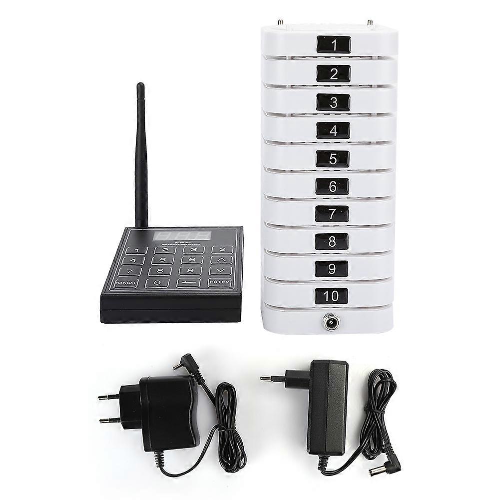 Pager Meal Puller Queue Wireless Calling System Receiver for Restaurant SU-669-S 110-240V