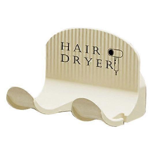 Hair Dryer Holder Wall Mounted Easy Installation Space-saving Moisture-proof Heavy Duty Bathroom Storage Organizer