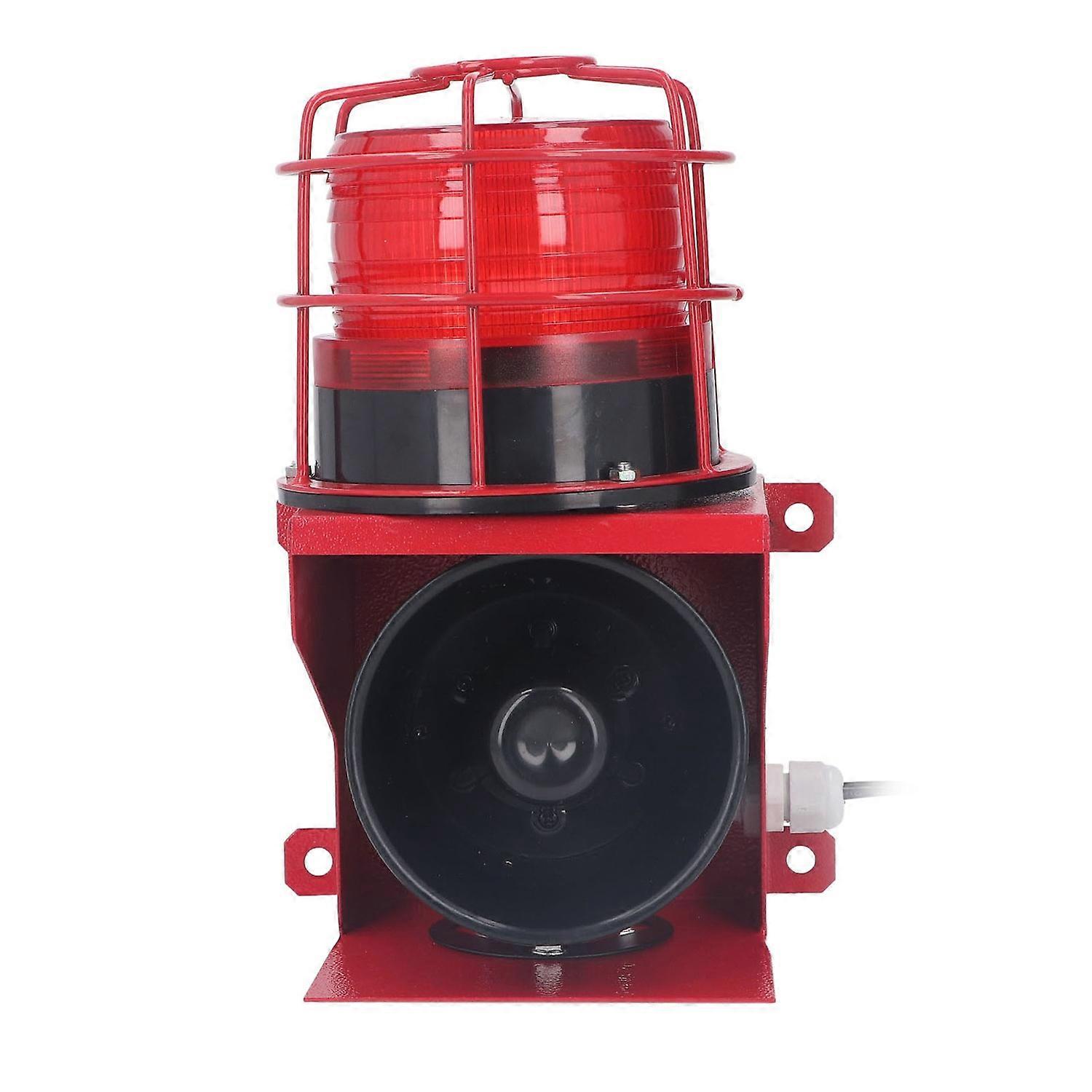 Industrial Sound Light Alarm High Power Siren Horn 115db Security Audible Visual Alarm Wall Installa