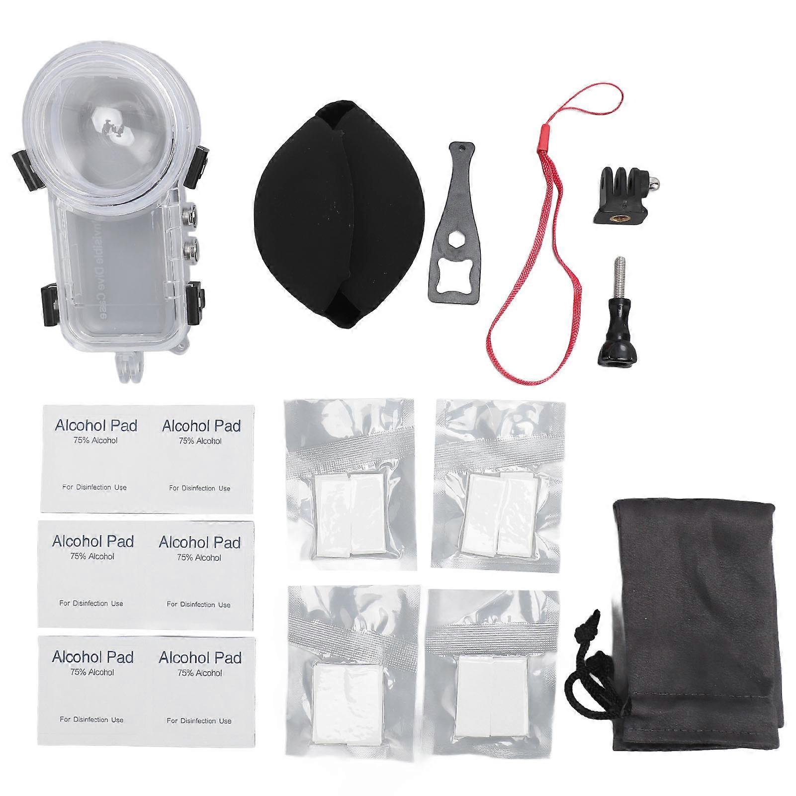 Waterproof Dive Case for Insta360 X3 - 164ft Depth, Scratch-Proof, Clear 360° Shots