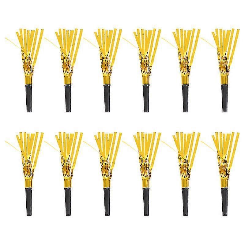 12pcs Neujahr Jubel Pfeifen, Spaß Party Zubehör für Feiern