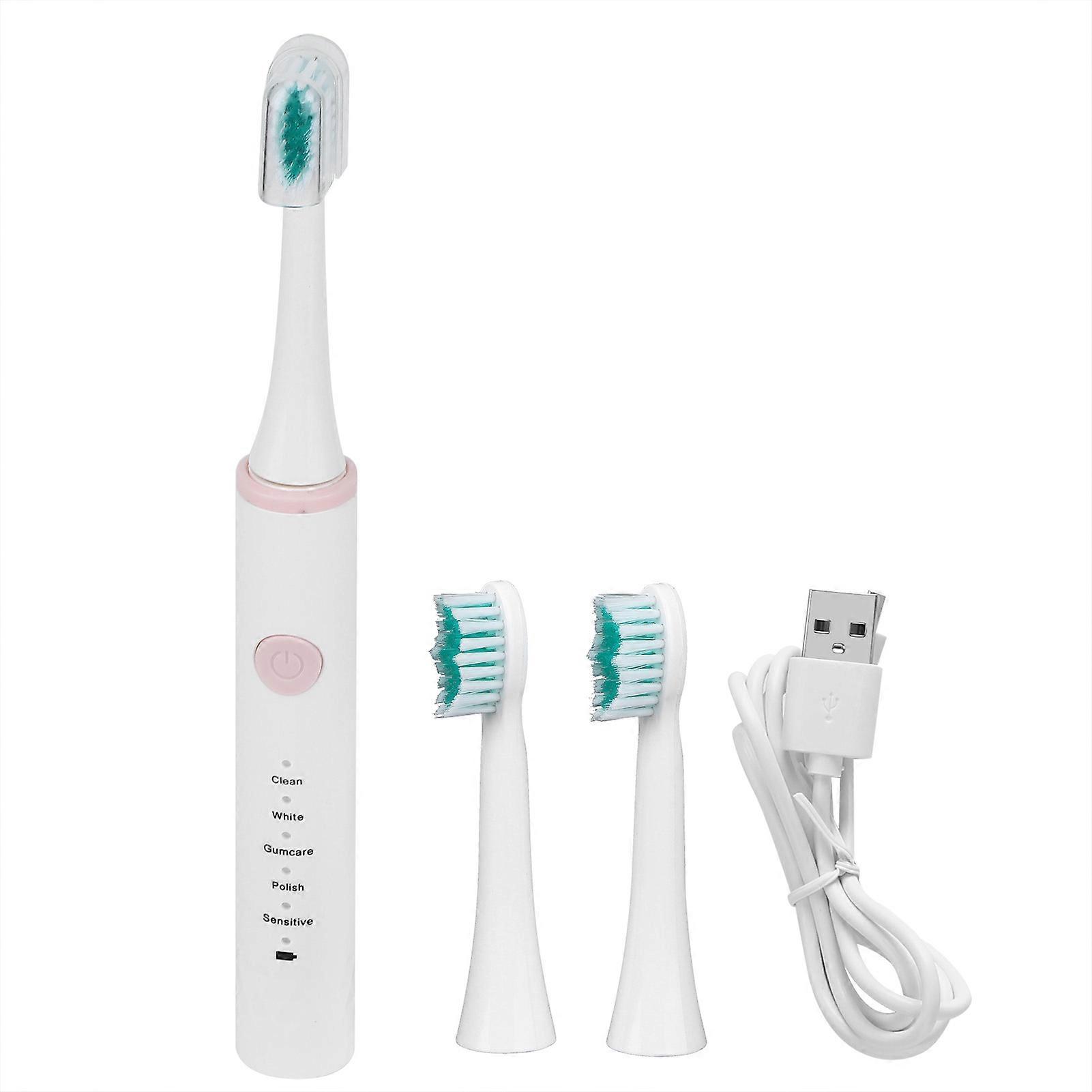 USB Charging Waterproof Electric Toothbrush with 5 Modes