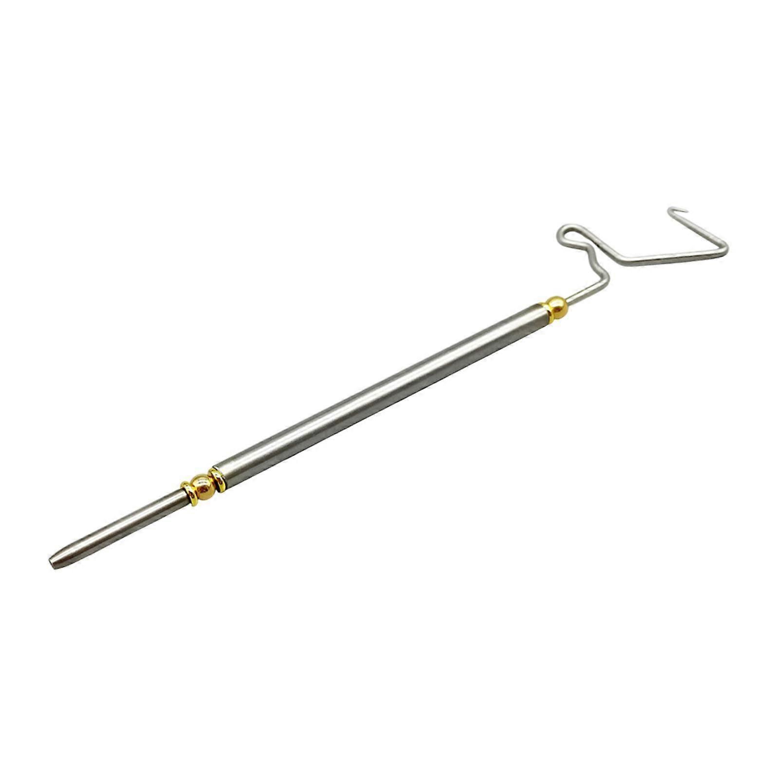Fly Tying Tool Rustproof Portable High Strength Thread Knotter for Saltwater 18.5cm Stainless steel