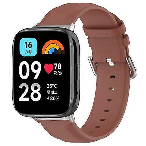 ZRUXE BD-HM 3-153 For Redmi Watch 3 Lite / Watch 3 Active Leather Replacement Watch Band