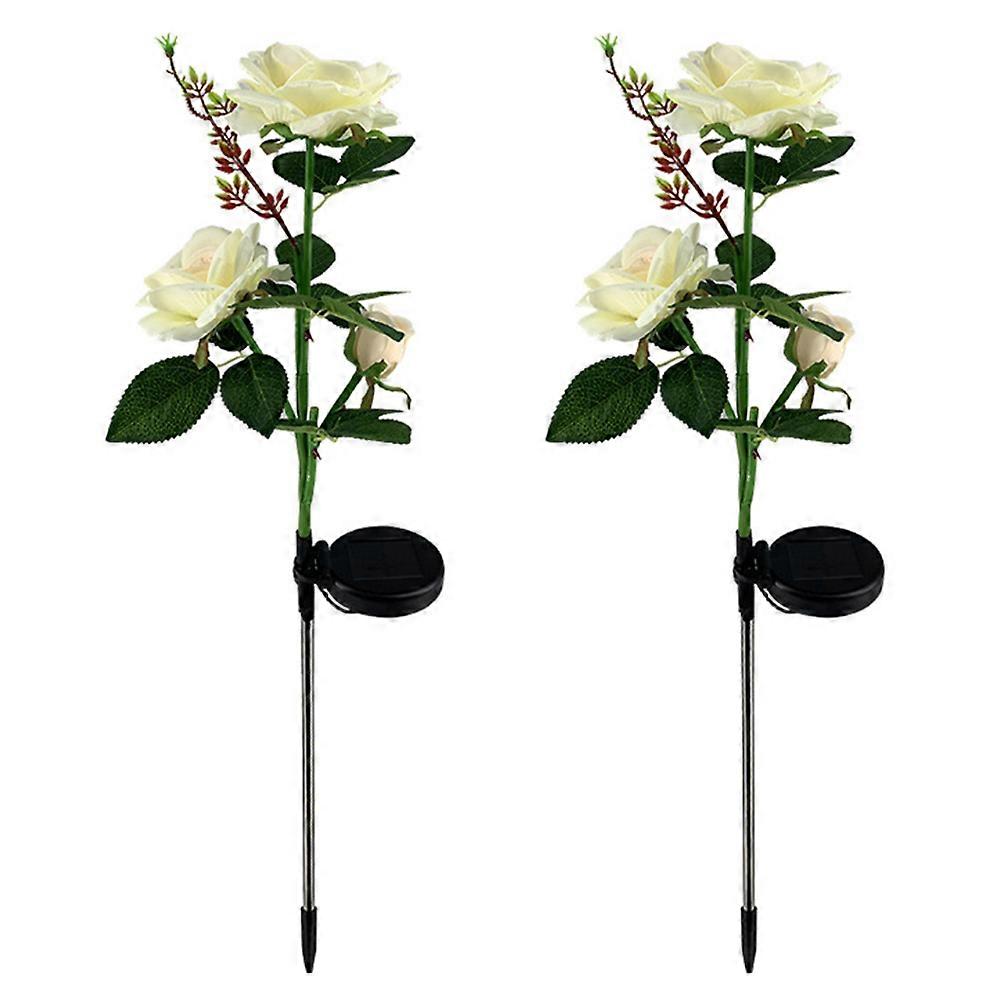 屋外用のソーラー防水ローズガーデンライト