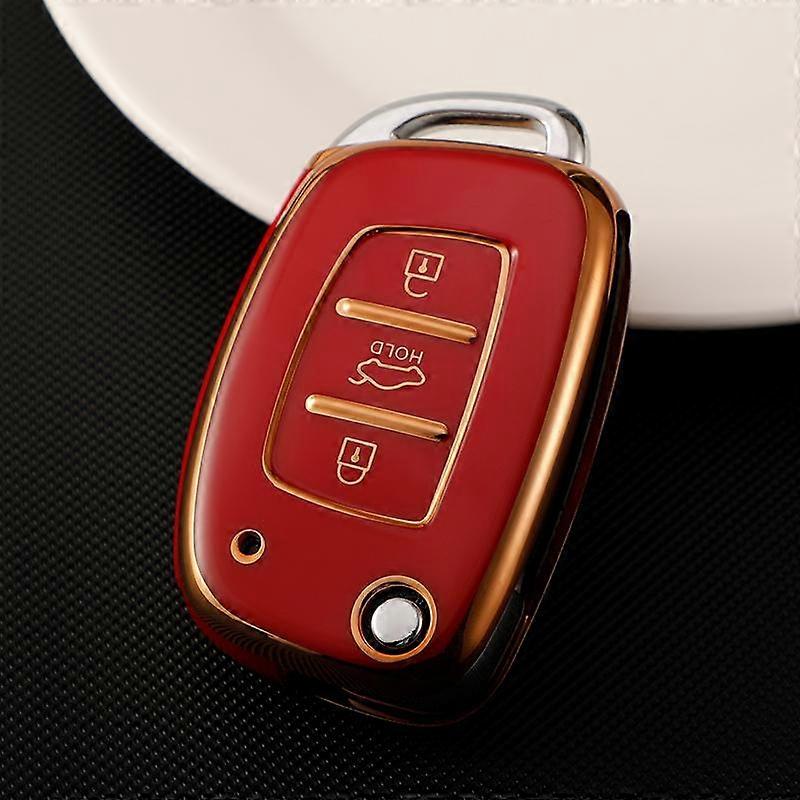 Car Folding Key Cover Case Bag Holder for Hyundai Ix25 I10 I20 I30 Creta Elantra Mistra Verna Tucson Santa Fe Protector
