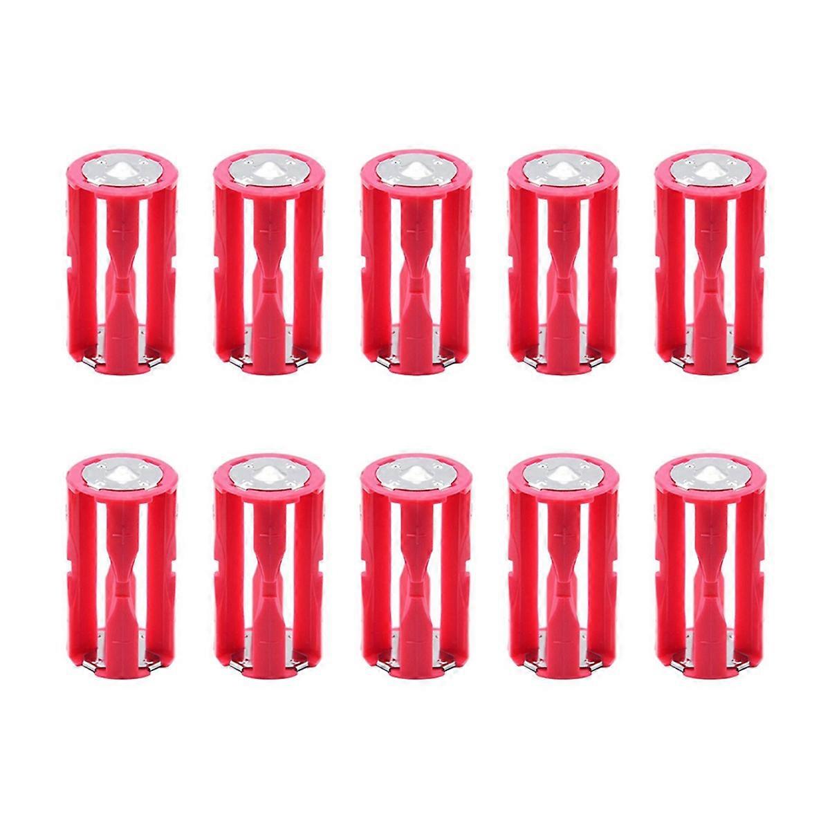 10pcs Parallel Battery Adapter Battery Holders Reusable Rustproof Convenient AAA to C Size Converte