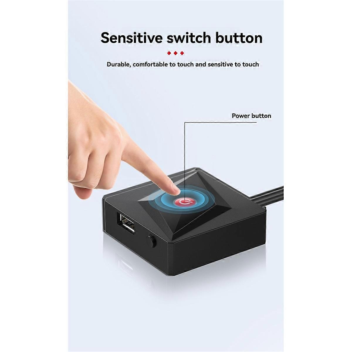 Desktop Computer Desktop Switch PC Motherboard External Start Power Button Extension Cable for Home Office