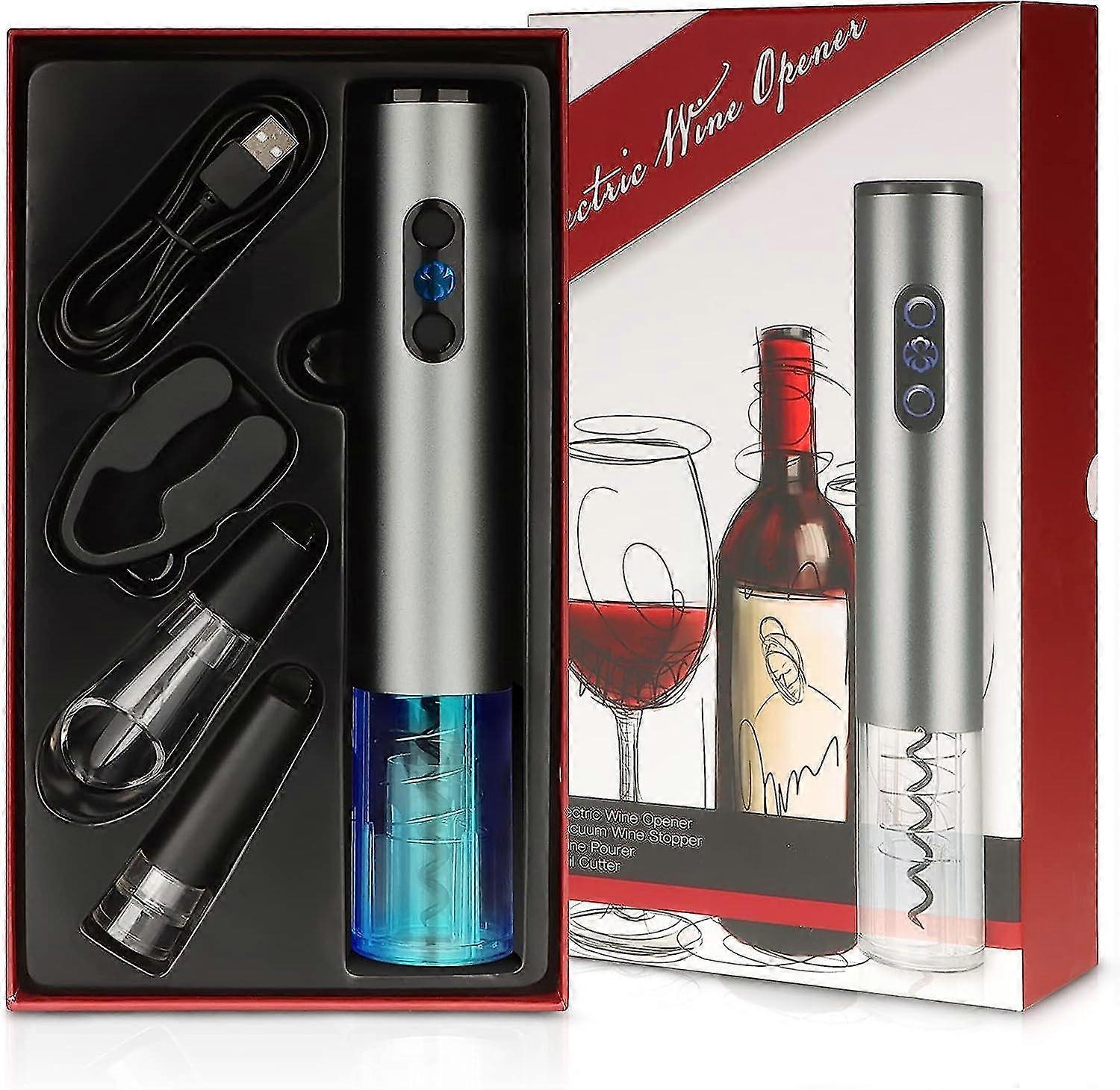 Automatic Rechargeable Wine Opener With LED Indicator