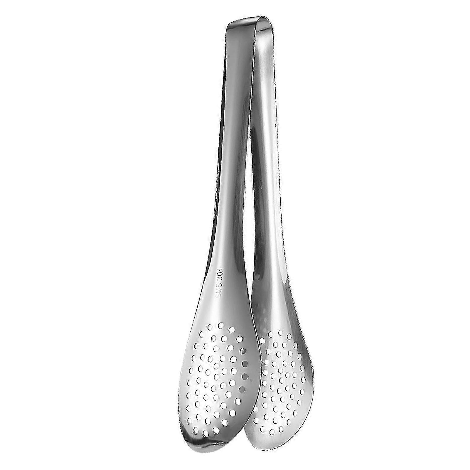 Stainless Steel Serving Tongs - Versatile, Secure Grip & Adjustable Width for Home Bakery