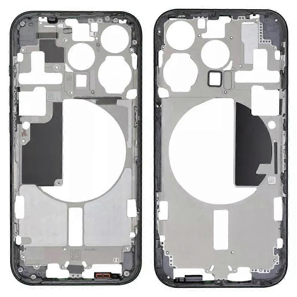 For iPhone 15 Pro Middle Plate Frame Replacement (Without Logo) (EU Version)-Black