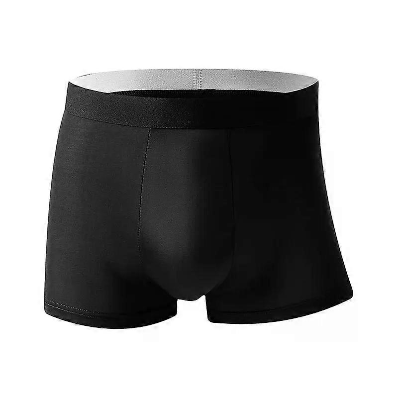 4Pcs/Lot Men Boxers Underpants Mid Waist Elastic Seamless Ice Silk Thin Panties Man Plus Size Solid Color Men Boxer Underwear